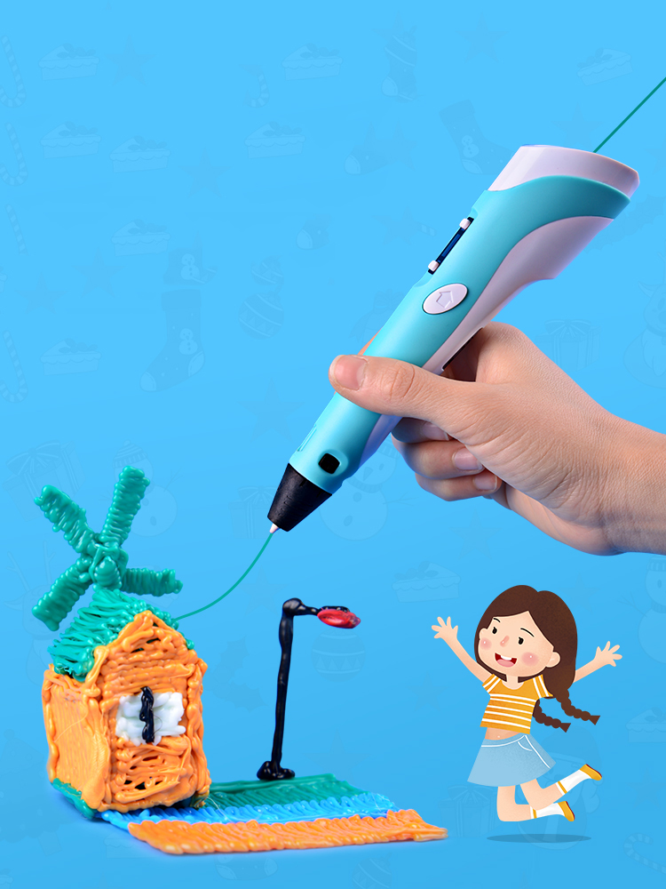 3d 프린팅 펜 3d 그래피티 펜 충전 무선 3d 저온 페인팅 펜, 학생 크리에이티브 어린이 장난감 선물 매직 펜
